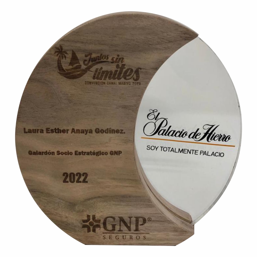 RECONOCIMIENTO DE MADERA CON ACRILICO A2300